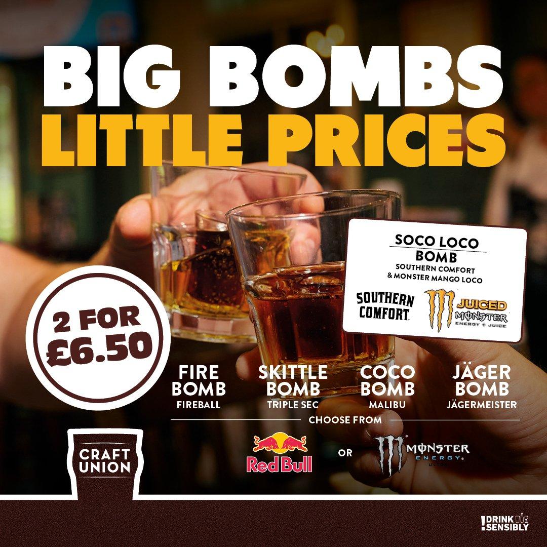 2 for 6.50 bombs