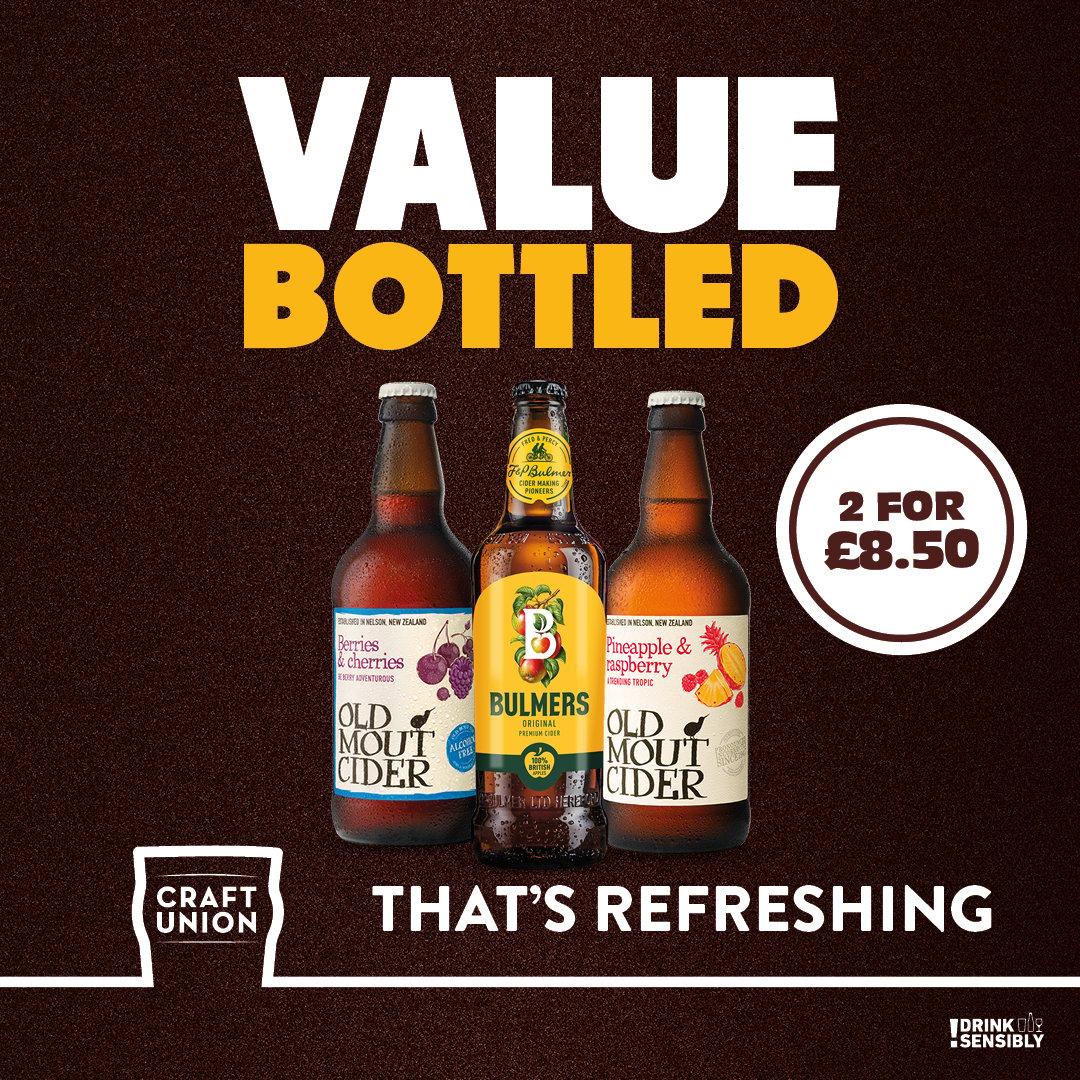 2 for 8.50 bottled cider