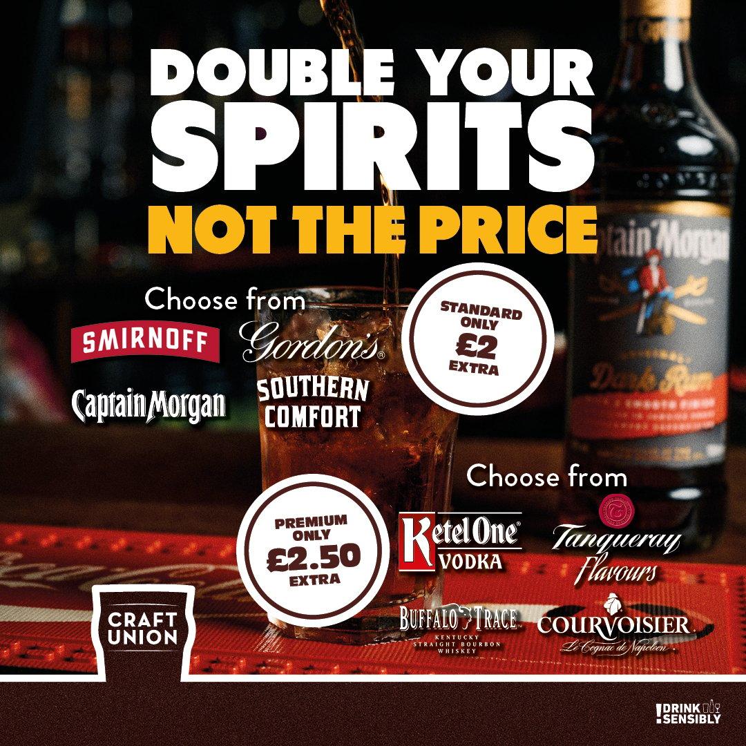 Double up for 2.00 extra
