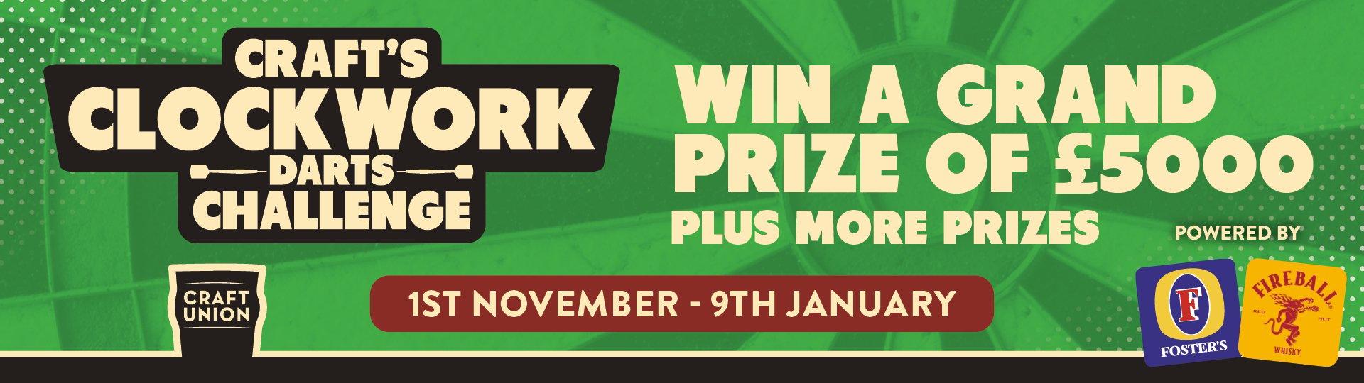 Craft's Clockwork Darts Challenge