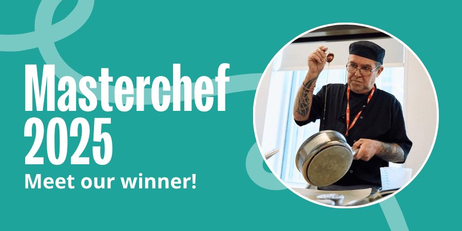 Image of Chef Keith with the text 'Masterchef 2025 - Introducing our Winner'
