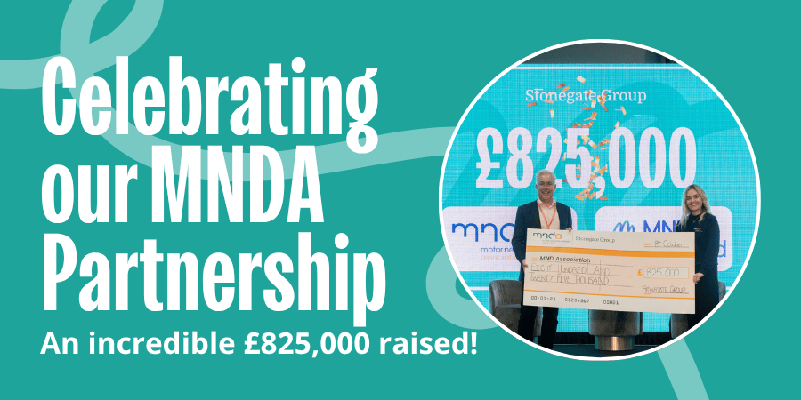 Celebrating our MNDA Partnership - An incredible £825,000 raised!