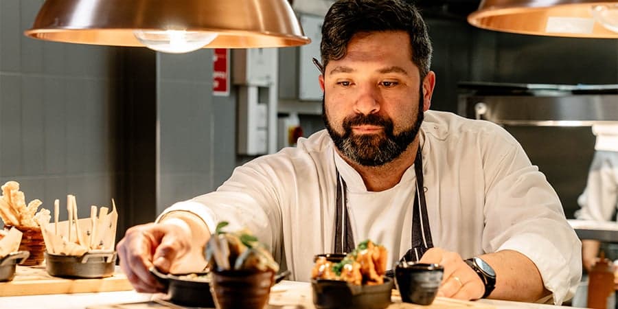 Chapter Collection Kitchen Manager plating up dishes
