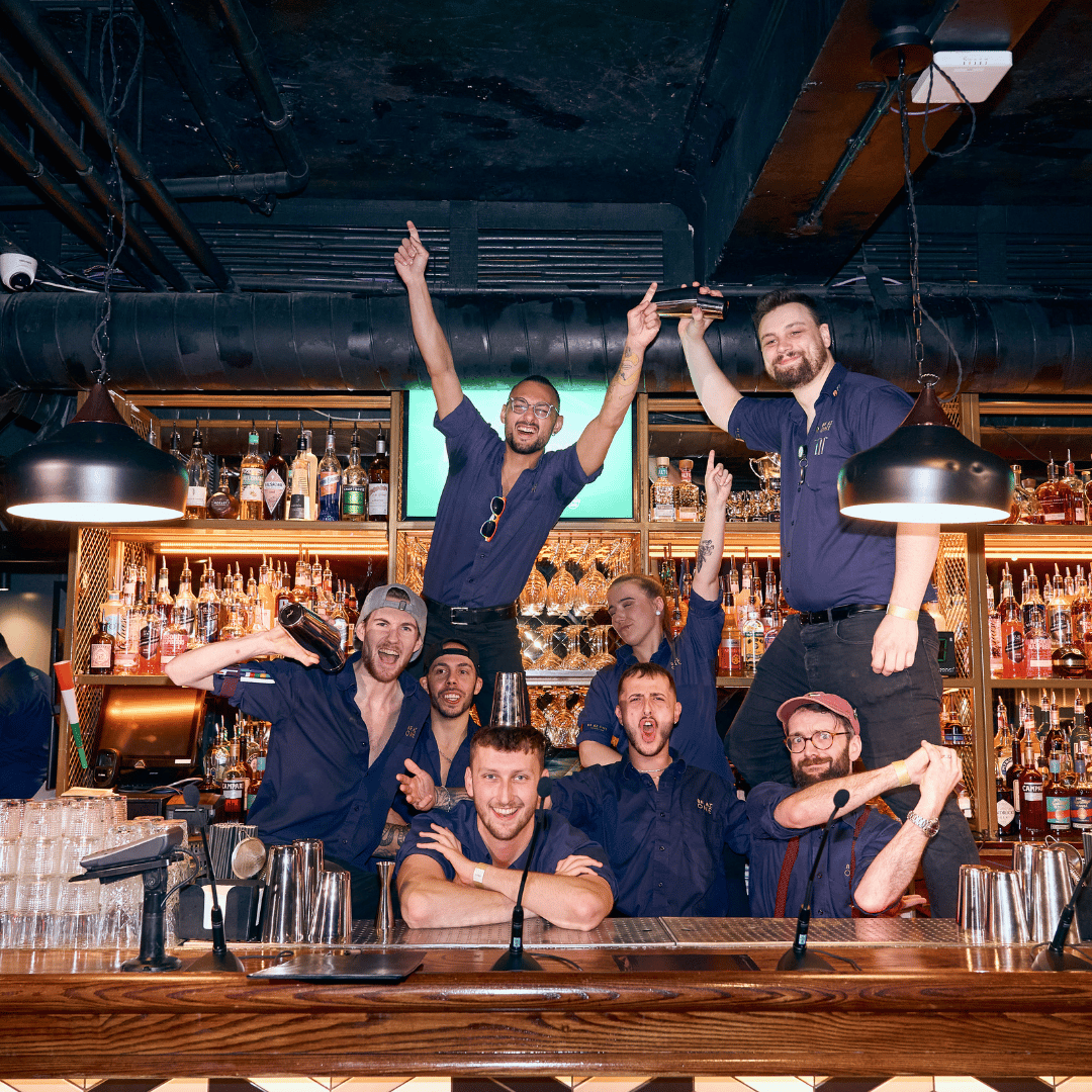 Finalists behind the bar