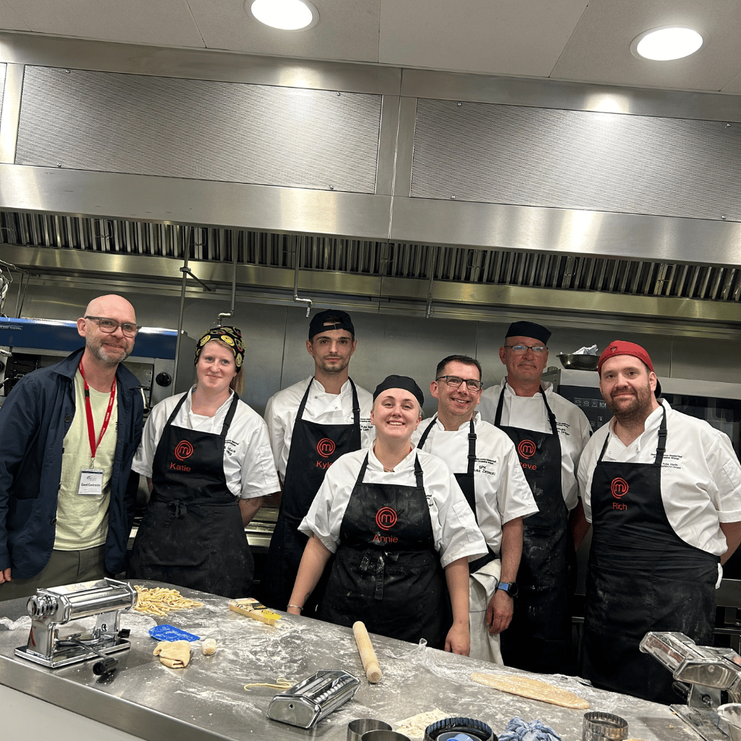 Stonegate CEO, David McDowall with the Masterchef finalists