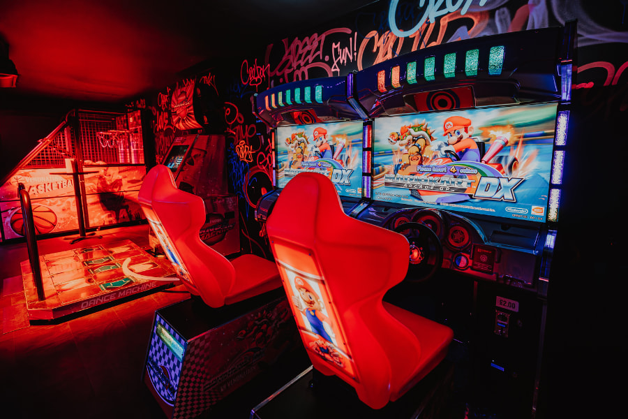Retro arcade at Playbox in Croydon