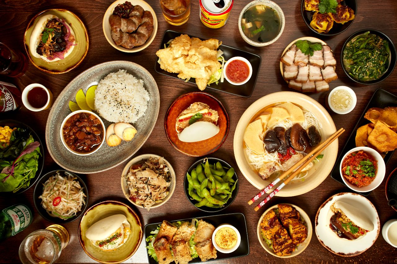 A selection of dishes from Bao Bao Taiwanese in Croydon