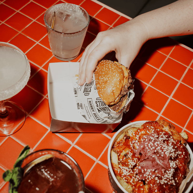 A selection of dishes at PLAYBOX in Croydon