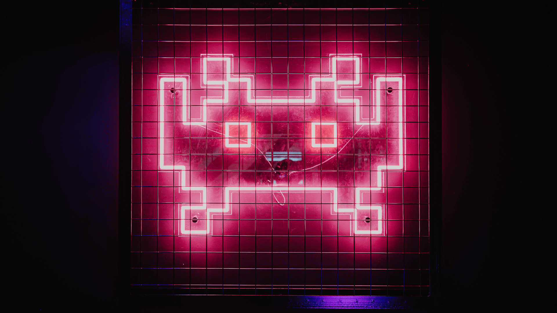 Neon Sign in the retro arcade at PLAYBOX in Croydon