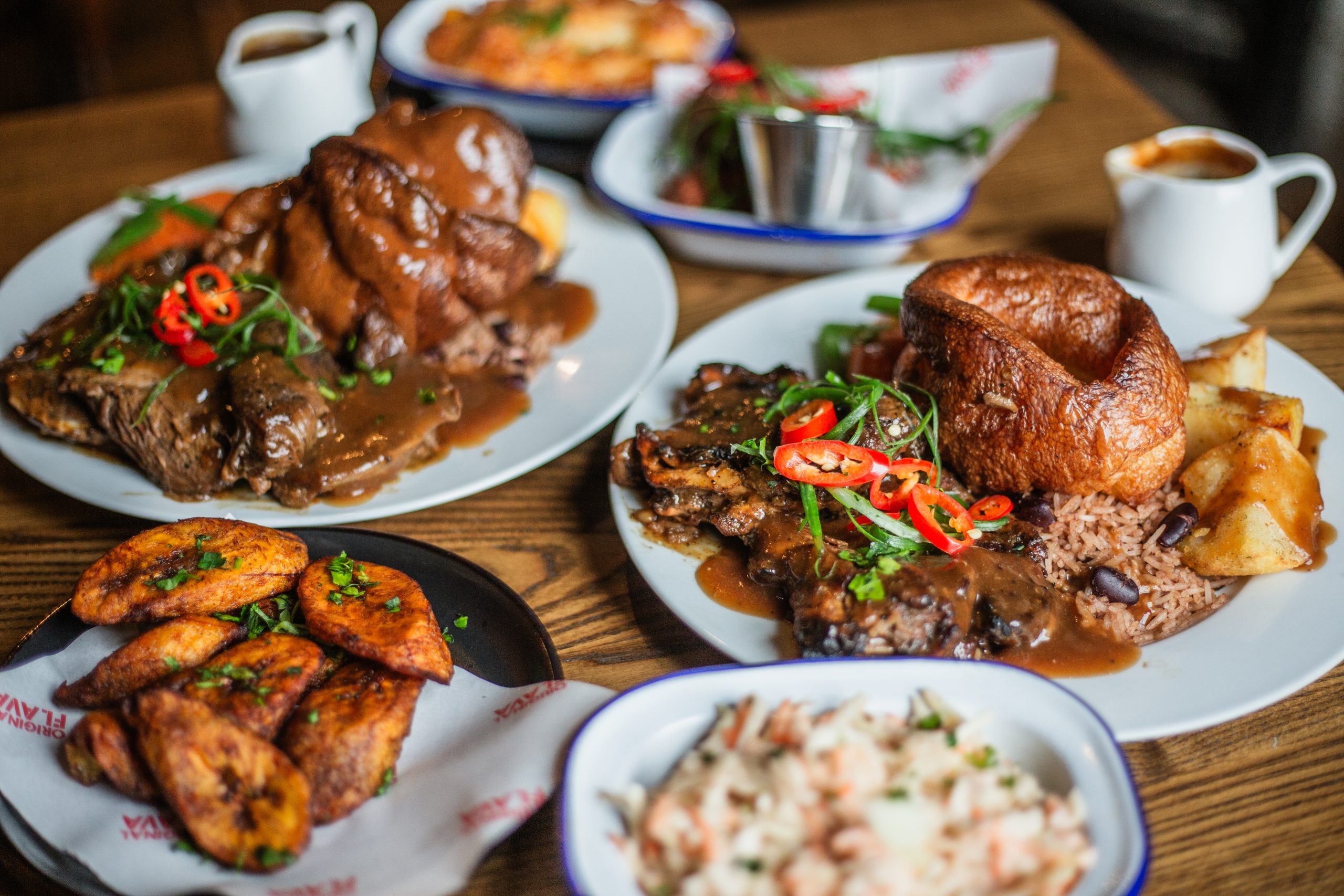 Sunday Roast at Original Flava Kitchen at Boxhall in Liverpool Street