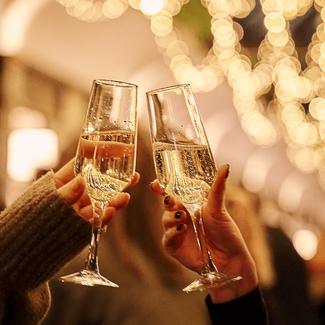 Guests drinking Prosecco at BOXHALL in Liverpool Street
