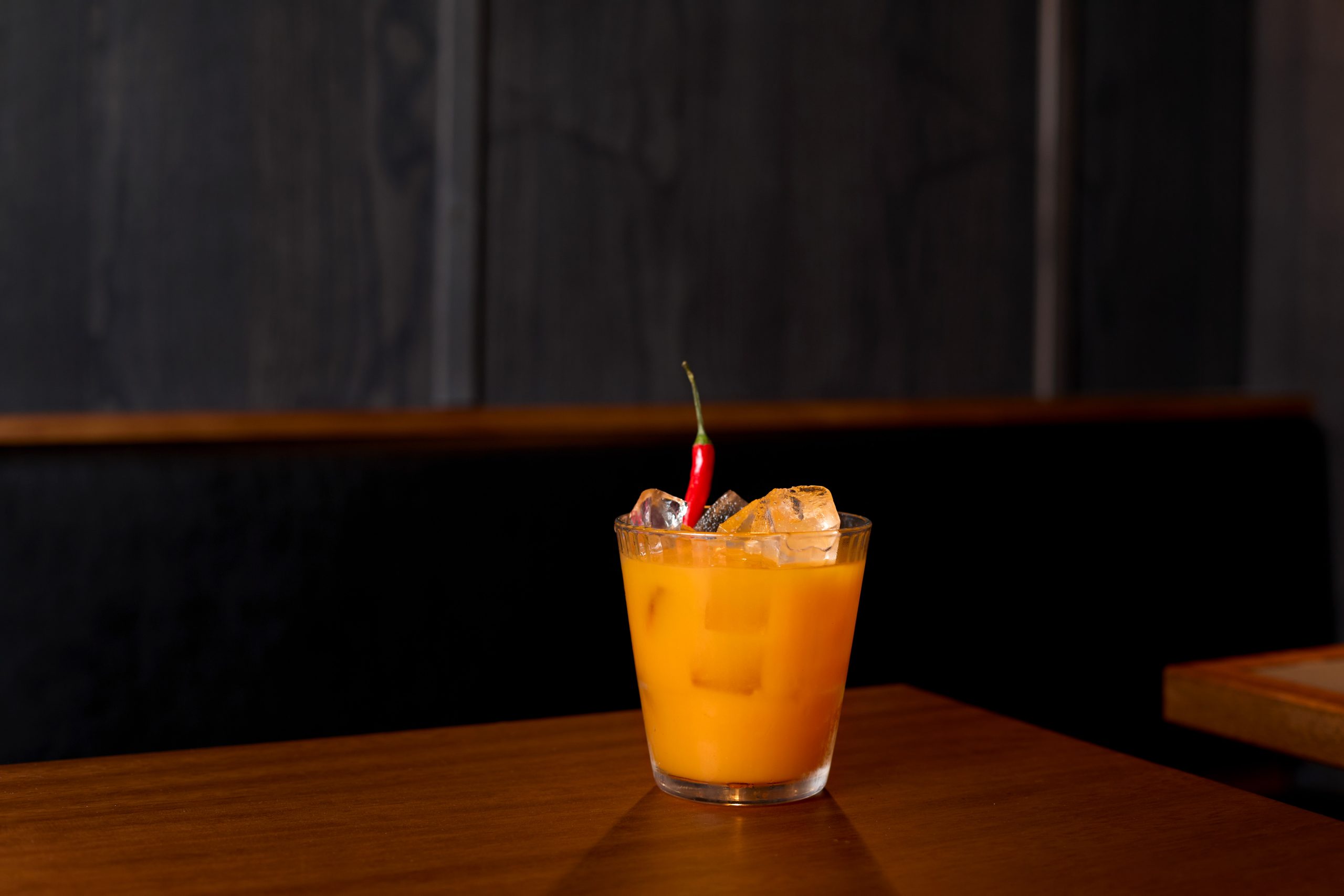 A Spicy Mango Margarita Cocktail at Boxhall in Liverpool Street