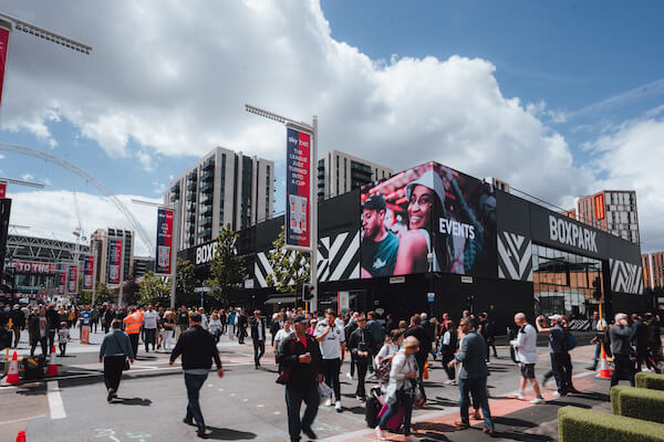 Externals of Boxpark Wembley
