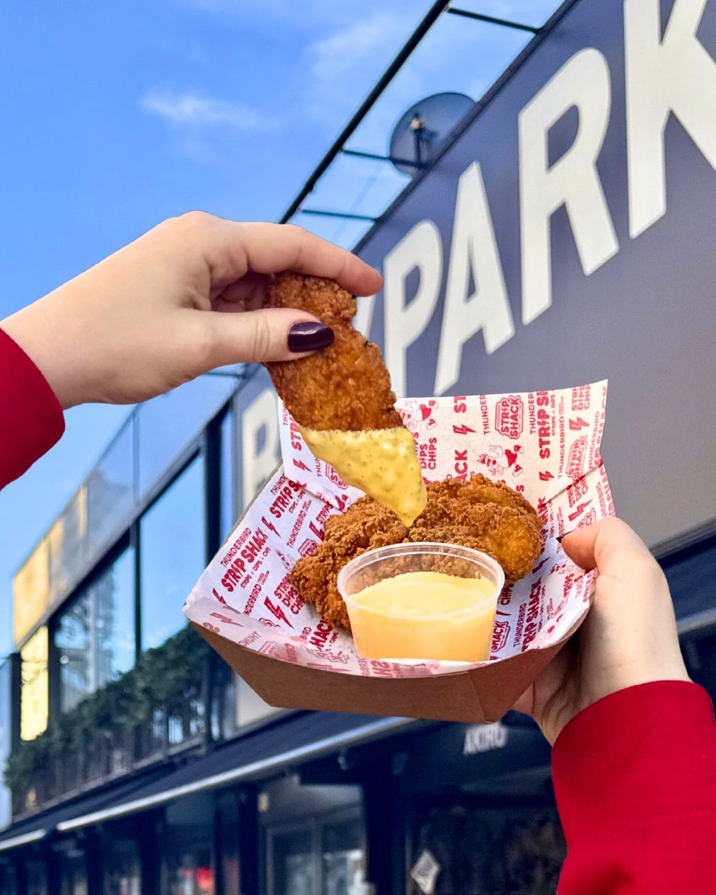 Chicken Strips from Thunderbird Strip Shack in Shoreditch