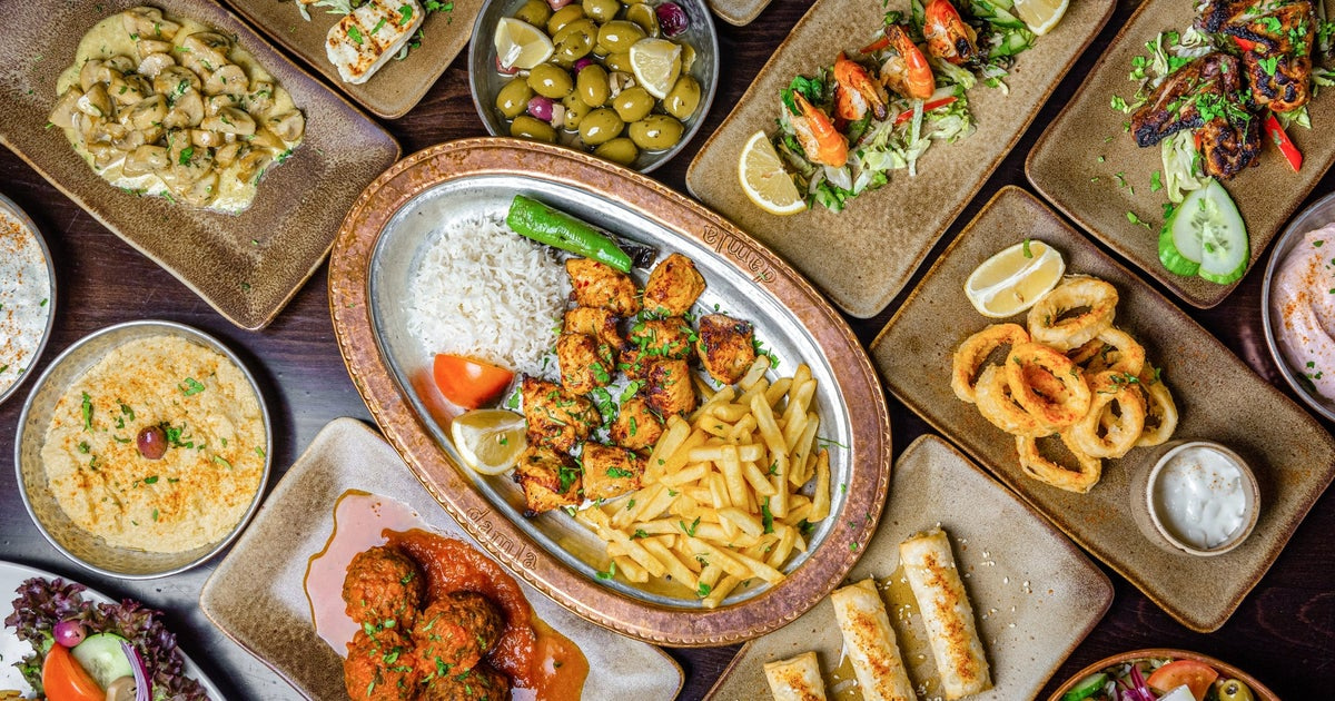 A selection of food from Christakis at BOXPARK Liverpool