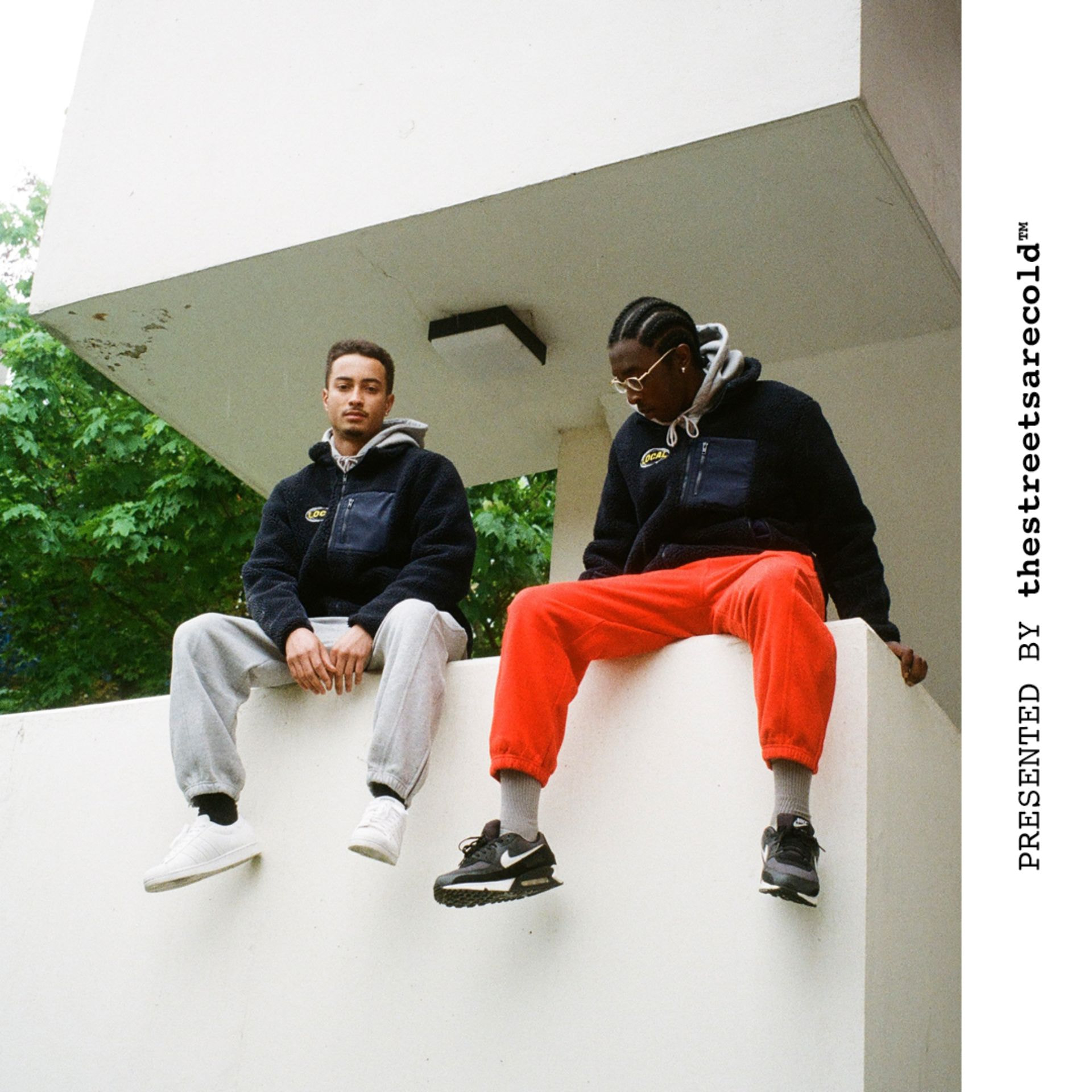 Models wearing clothes from TheStreetsAreCold in Shoreditch