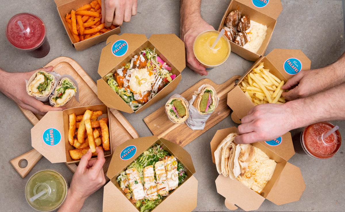 Food from Viva Falafel at BOXPARK