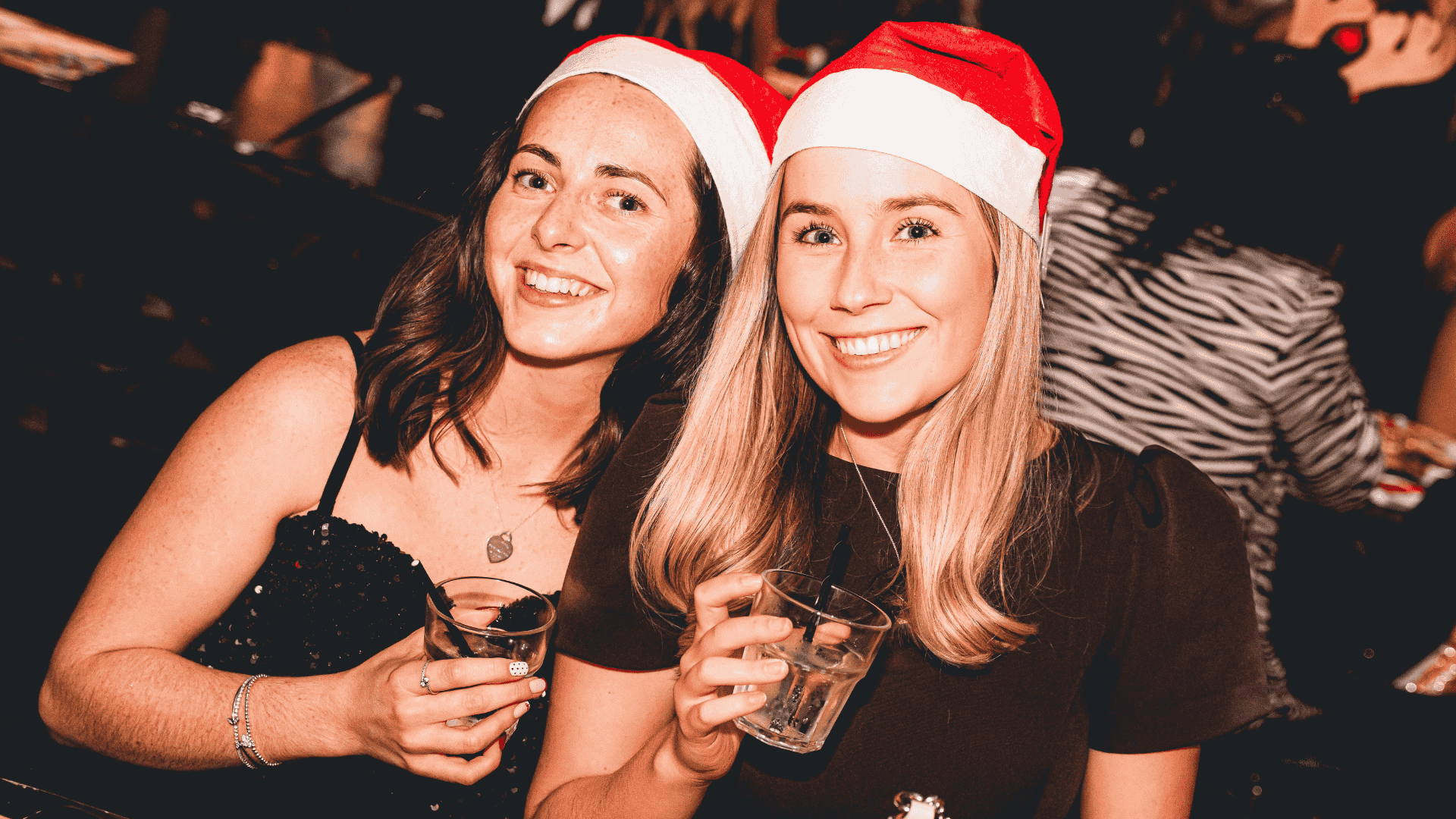 Guests celebrating Christmas at BOXPARK Liverpool