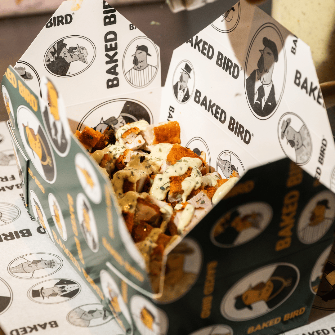 Baked Bird loaded fries 