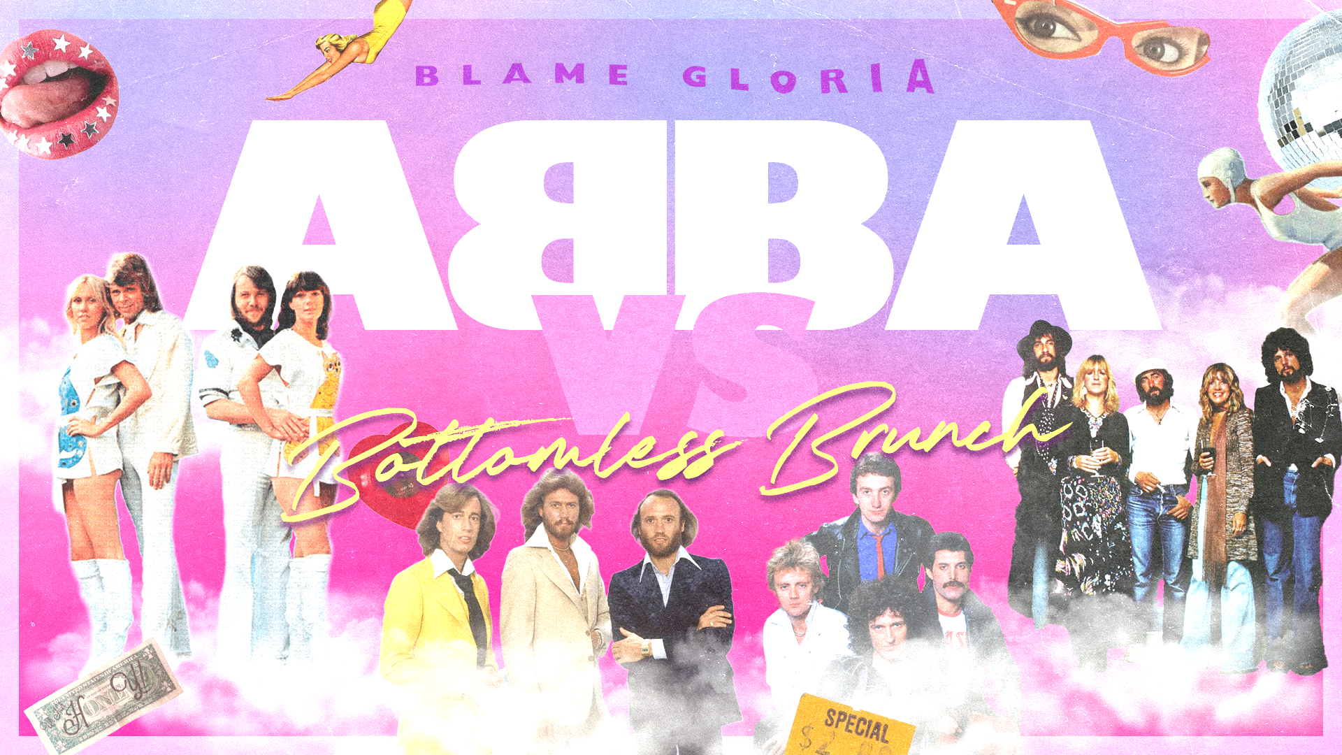 ABBA vs Bottomless Brunch at Blame Gloria