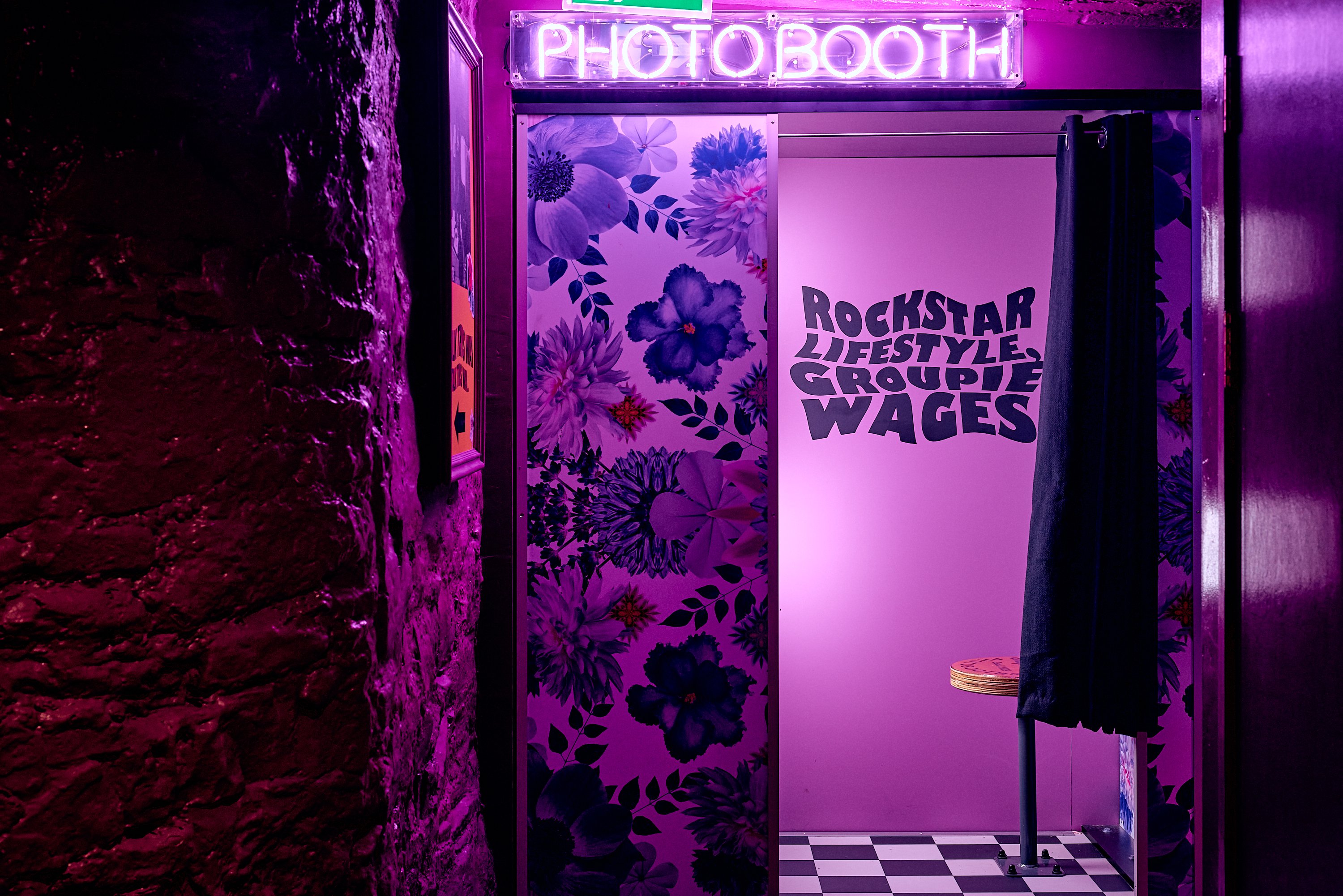 An image of a photobooth in Blame Gloria Bristol