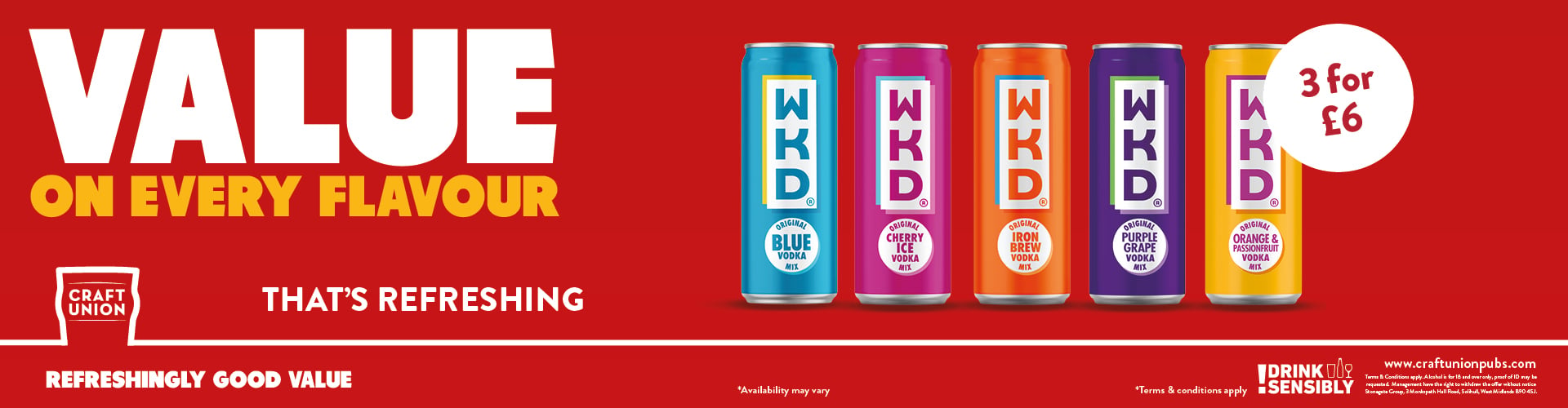 3 WKD's for £6
