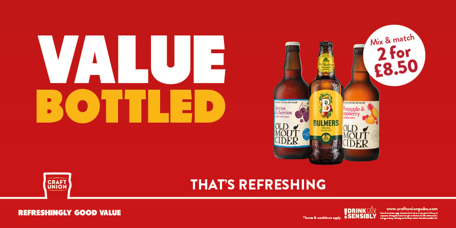Cider offers at Craft Union