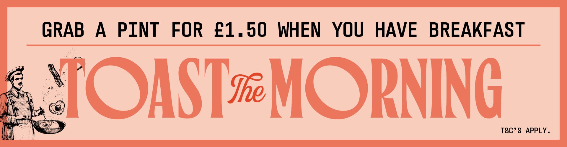Brekkie & a pint deal at Social Pub & Kitchen