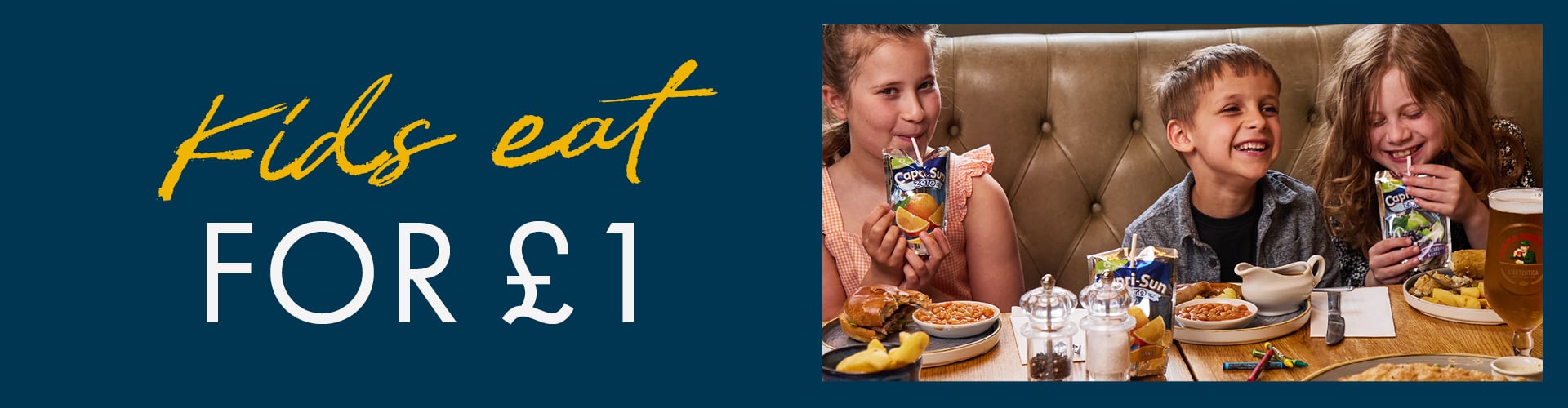 Kids eat for £1 at Pubsmiths