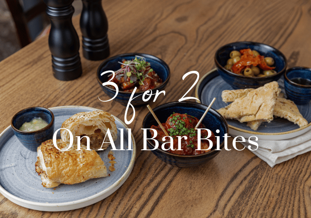 3 for 2 on all Bar Bites